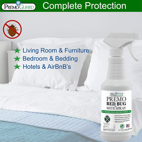 Bed Bug & Mite Killer - 16 oz - All Natural Non-Toxic - By Premo Guard - Premo Natural Products 
