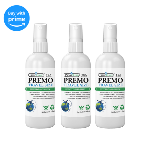 Bed Bug & Mite Killer Spray – Travel Size – All Natural Non-Toxic - By Premo Guard - Premo Natural Products 