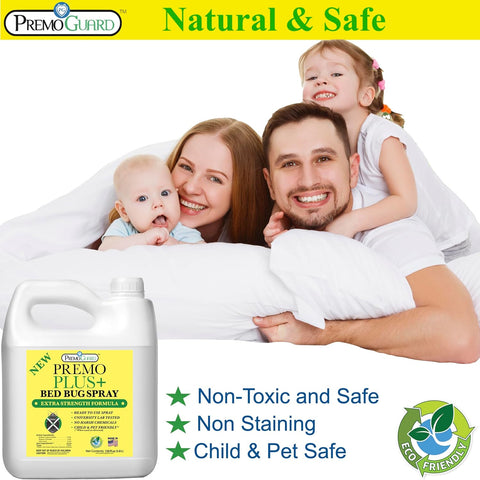 Bed Bug Plus - 128 oz - All Natural Non-Toxic - By Premo Guard - Premo Natural Products 