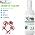 Bed Bug & Mite Killer Spray – Travel Size – All Natural Non-Toxic - By Premo Guard - Premo Natural Products 