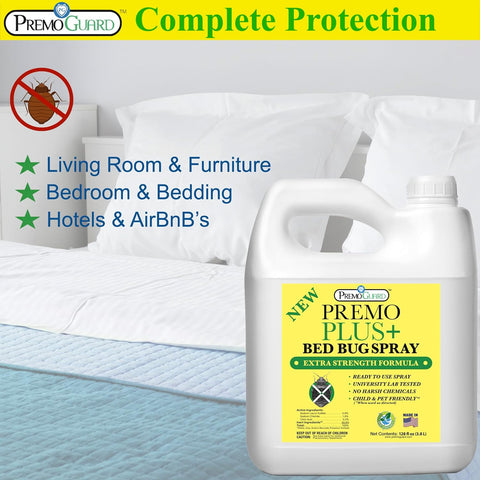 Bed Bug Plus - 128 oz - All Natural Non-Toxic - By Premo Guard - Premo Natural Products 