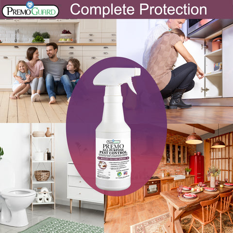 All Purpose Pest Control Spray - 32 oz -Plant Based All Natural Non-Toxic - By Premo Guard - Premo Natural Products 