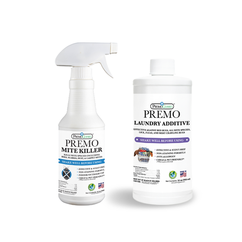 Mite Killer 32 oz &  Laundry Additive 32 oz | 20% Off Treatment Bundle | Premo Guard