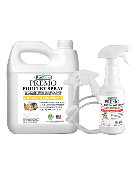Premo Guard  Poultry Spray 128 oz & Pet 32 oz Bundle and Save 20% - Premo Natural Products 