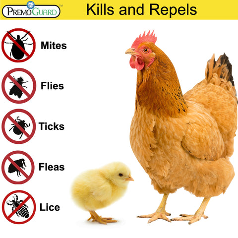 Poultry Spray 128 oz - All Natural Non Toxic - Plant Based All Natural Non-Toxic - By Premo Guard - Premo Natural Products 