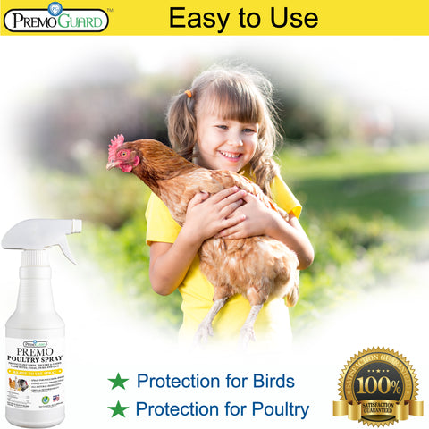 Poultry Spray - Plant Based All Natural Non-Toxic - By Premo Guard - Premo Natural Products 
