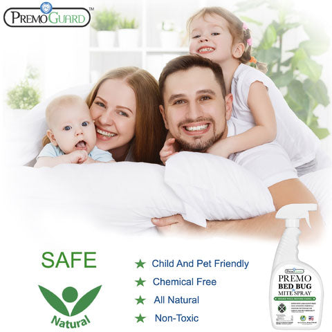 Bed Bug & Mite Killer - 24 oz - All Natural Non Toxic - By Premo Guard - Premo Natural Products 