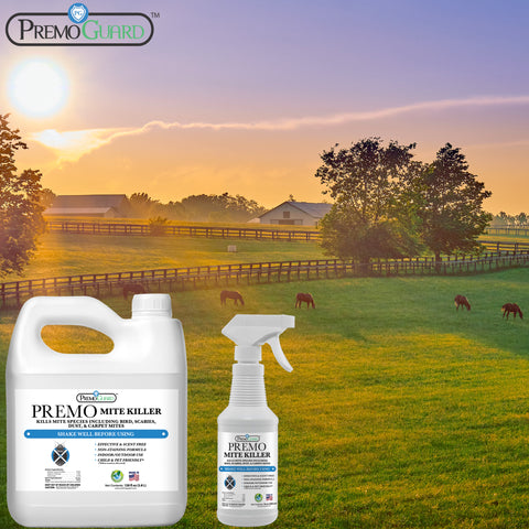 Mite Killer Spray 128 oz - All Natural Non-Toxic - By Premo Guard - Premo Natural Products 
